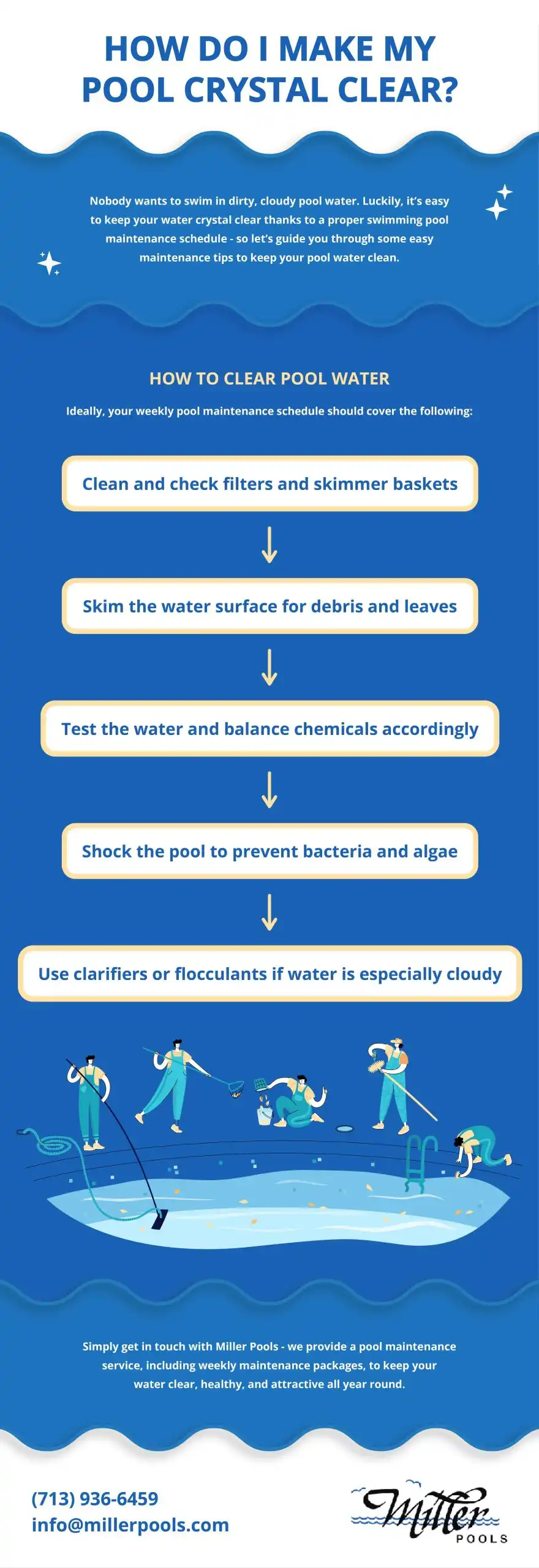 How do I make my pool crystal clear 