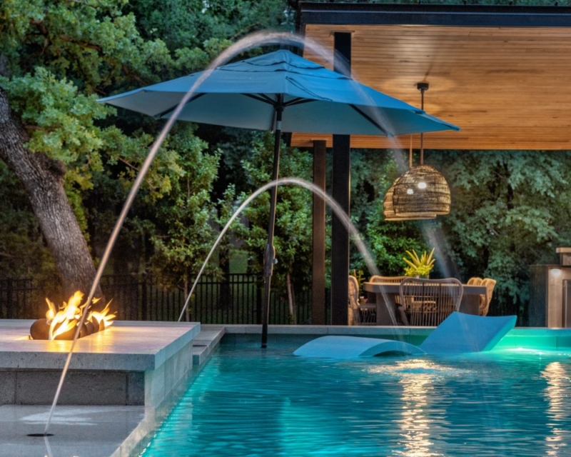 Swimming pool with jets - affordable ways to remodel your pool in Pasadena by Miller Pools